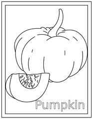 
Pumpkin vector in modern style 

