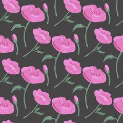Seamless floral pattern with flowers. For textiles or covers for books, clothes, wallpapers, printing, gift wrapping.
