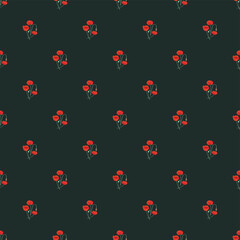 Seamless floral pattern with flowers. For textiles or covers for books, clothes, wallpapers, printing, gift wrapping.
