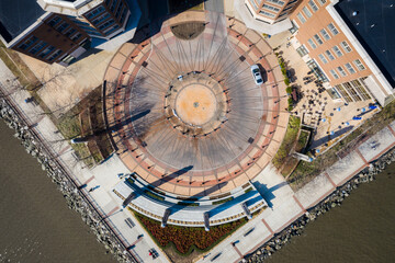 Aerial of West New York, New Jersey 