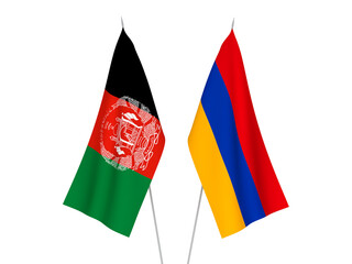 Armenia and Islamic Republic of Afghanistan flags