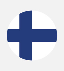 Obraz premium National Finland flag, official colors and proportion correctly. National Finland flag. Vector illustration. EPS10. Finland flag vector icon, simple, flat design for web or mobile app.