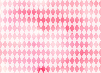 Abstract of lattice on pink watercolor