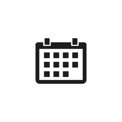Calendar icon vector. Simple datebook sign