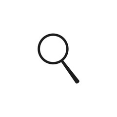 Search icon vector. Simple loupe sign