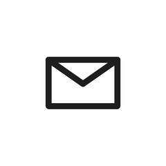 Letter icon vector. Simple mail sign