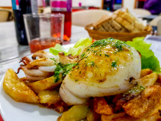 Sepia con patatas, Spanish Tappa, Mallorcan special Dish