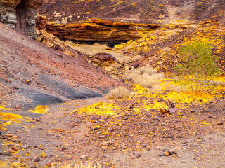 Volcanic landscape of Burnt Mountain