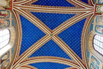 detail of the ceiling of the cathedral country