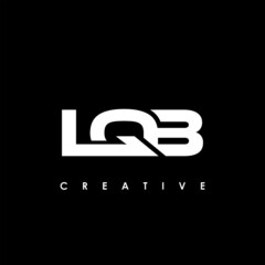 LQB Letter Initial Logo Design Template Vector Illustration