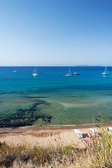 Obraz premium Greece Erikoussa Island, Ionian Islands, Europe, Corfu district, Porto beach