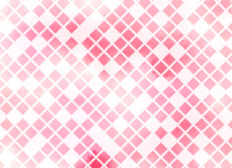 Abstract of lattice on pink watercolor 