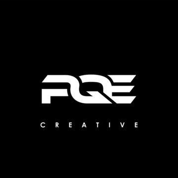 PQE Letter Initial Logo Design Template Vector Illustration