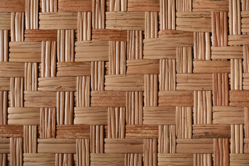 old Rattan weave texture background , handcraft