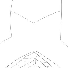 Line art Landscape background ecology education poster illustration design.