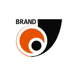 Stylish company branding logo. Geometric shape logo. Identity and brand design. 