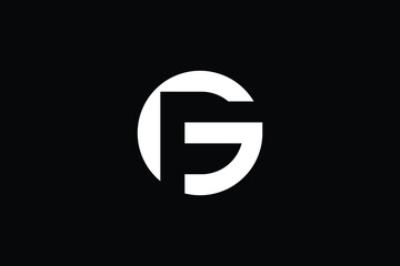 GP logo letter design on luxury background. PG logo monogram initials letter concept. GP icon logo design. PG elegant and Professional letter icon design on black background. G P PG GP