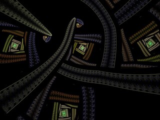 Naklejka premium Imaginatory fractal background Image
