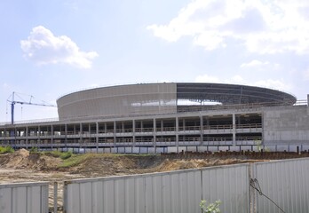 Budowa stadionu. © Lukasz Lewczuk