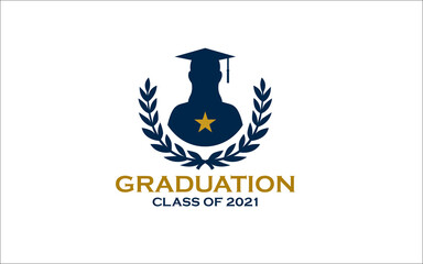 Illustration vector graphic of congratulations graduation concept logo design template