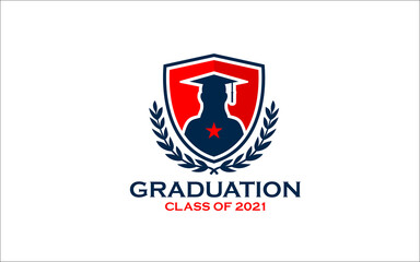 Illustration vector graphic of congratulations graduation concept logo design template