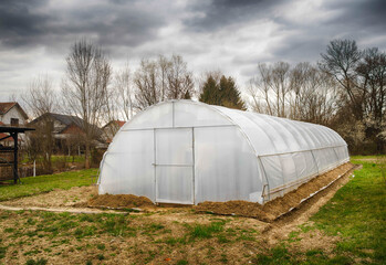 Industrial Polythene Greenhouse Exterior