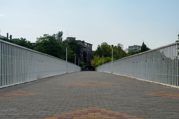 Obraz premium Mother's in law bridge in Odessa seaport, Ukraine