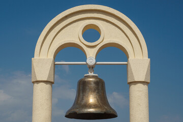 Bell of Ship in Odessa seaport, Ukraine