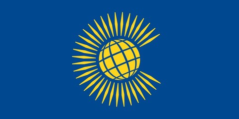 Commonwealth of Nations flag on white background  