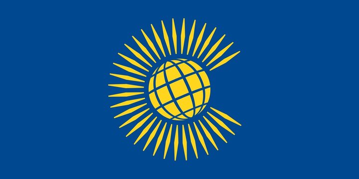 Commonwealth Of Nations Flag On White Background  