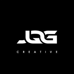 JQG Letter Initial Logo Design Template Vector Illustration