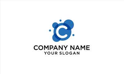combination circle and C logo design