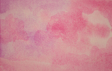 Fototapeta na wymiar Cold colors of purple and pink on paper texture border color splash design, abstract vintage paint spatter background. Soft color transitions and beautiful gradients