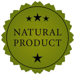 Natural product label
