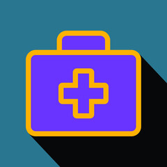 first aid kit icon or symbol for the hospital signage
