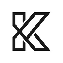 letter K icon logo icon design template vector