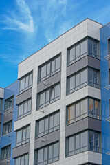 Modern panel apartment building