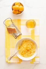 Risotto with Parmesan cheese and fresh apricots