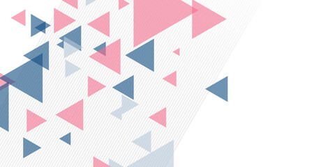 Modern triangle abstract background on white background for presentation background
