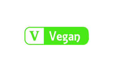 Alternative Diet Stamp Reading Vegan with a V symbol