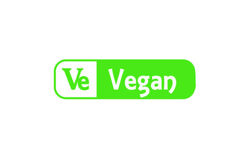 Alternative Diet Stamp Reading Vegan with a Ve symbol