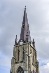 Obraz premium Gothic style Haga Church (Hagakyrkan) Haga Church opened in 1859. Church located in the cozy neighborhood Haga. Gothenburg, Sweden.