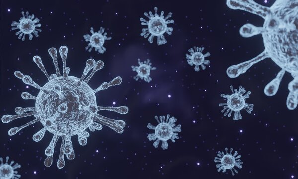 Hantavirus, 3D Render.