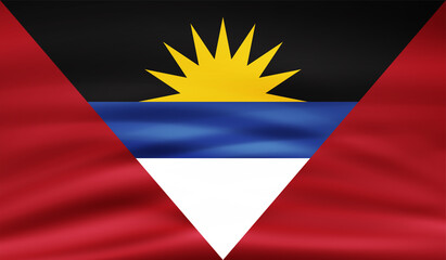 Decayed flag of Antigua and Barbuda