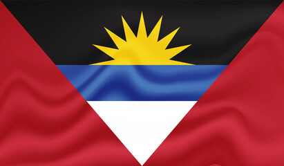 Decayed flag of Antigua and Barbuda
