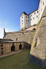 Fototapeta na wymiar Königstein fortress - main entrance, Saxony, Germany, 21. 8. 2020