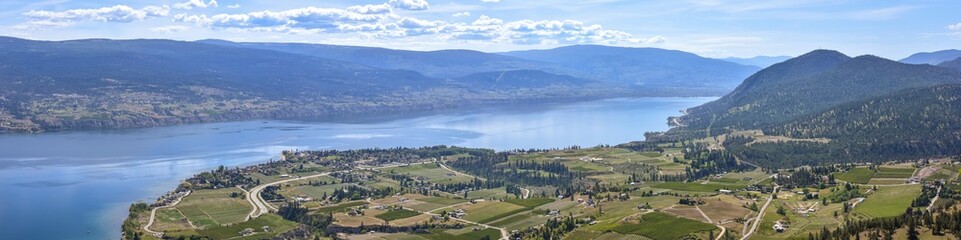 View of Summerland, BC Overlooking Trout Creek