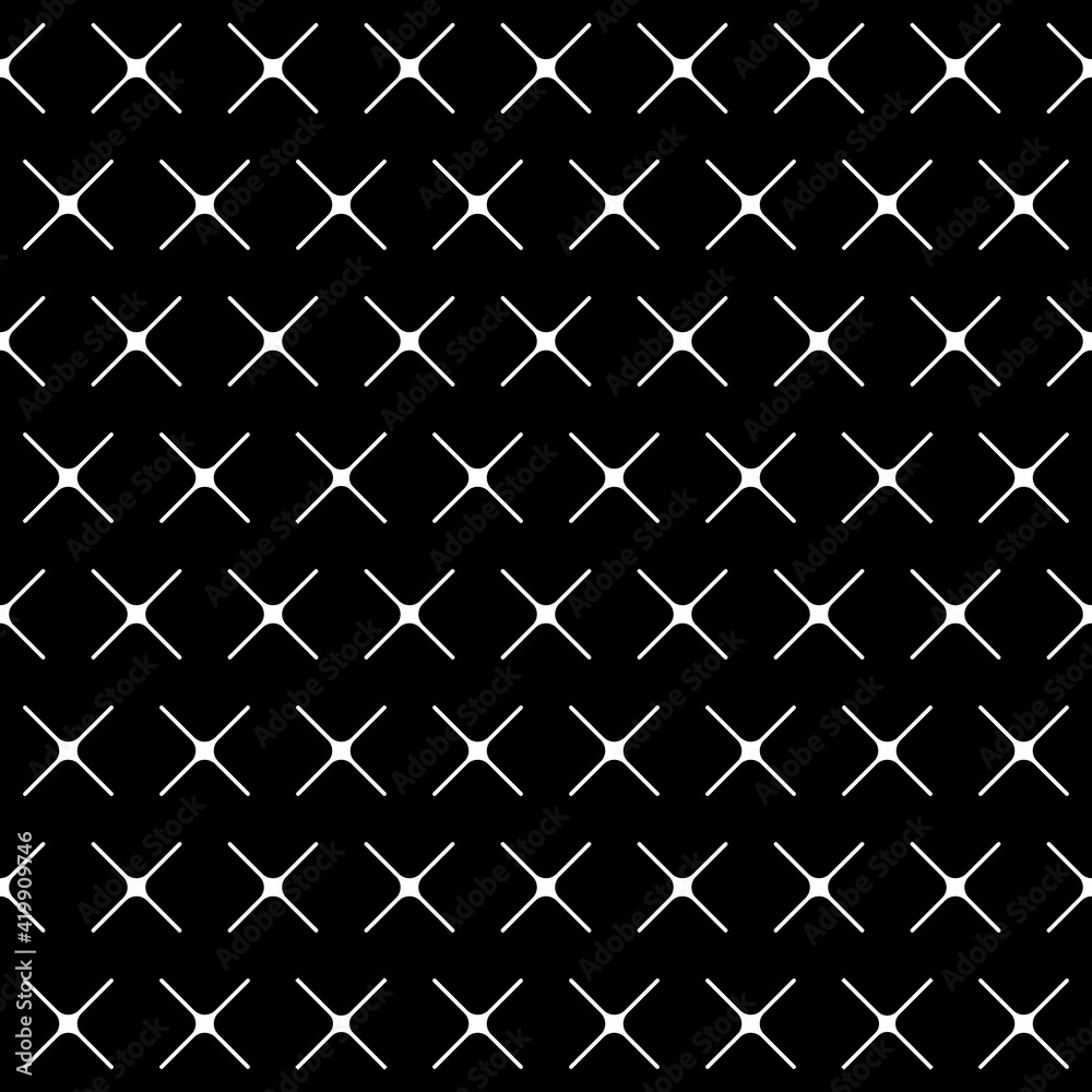 Fototapete Vector Crosses Pattern. Vector Pattern Diagonal Crosses.