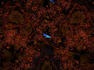 Imaginatory fractal background Image