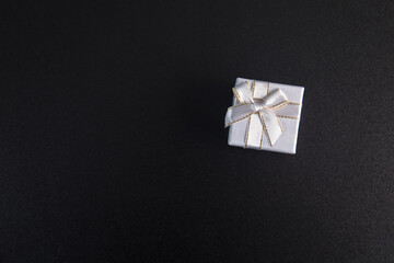 White gift box on the table